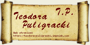 Teodora Puligrački vizit kartica